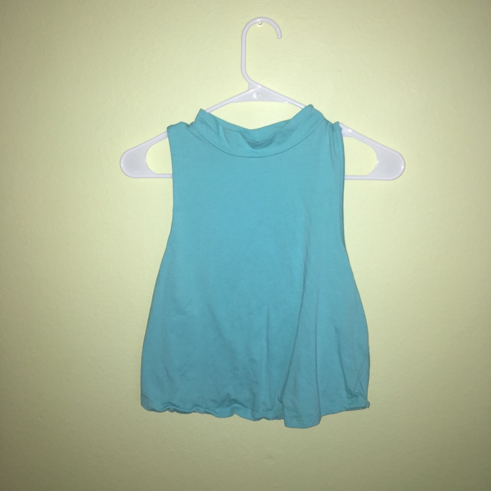 Blue Crop Top